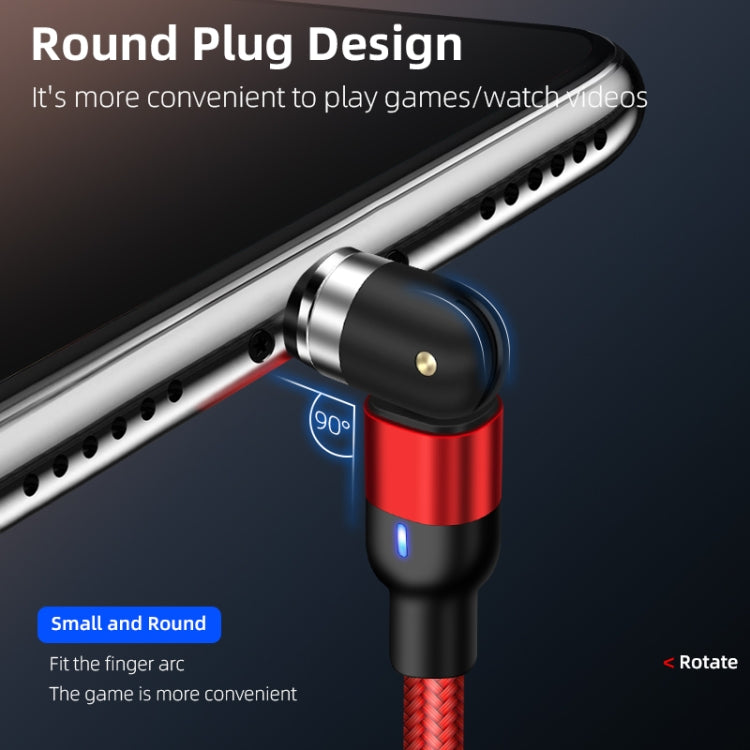 2m 2A Output 3 in 1 USB to 8 Pin + USB-C / Type-C + Micro USB Nylon Braided Rotate Magnetic Charging Cable (Purple) - Charging Cable & Head by PMC Jewellery | Online Shopping South Africa | PMC Jewellery | Buy Now Pay Later Mobicred