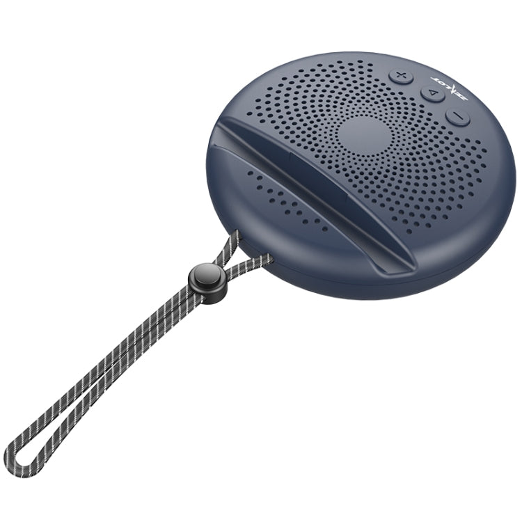 ZEALOT S24 Portable Stereo Bluetooth Speaker with Lanyard & Mobile Card Slot Holder, Supports Hands-free Call & TF Card (Dark Blue) - free shipping - PMC Jewellery - Order now!