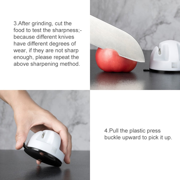 Original Xiaomi Youpin Huohou Kitchen Mini Double Wheel Knife Sharpener (White) - Knife Sharpener by Xiaomi | Online Shopping South Africa | PMC TechLife | Buy Now Pay Later Mobicred