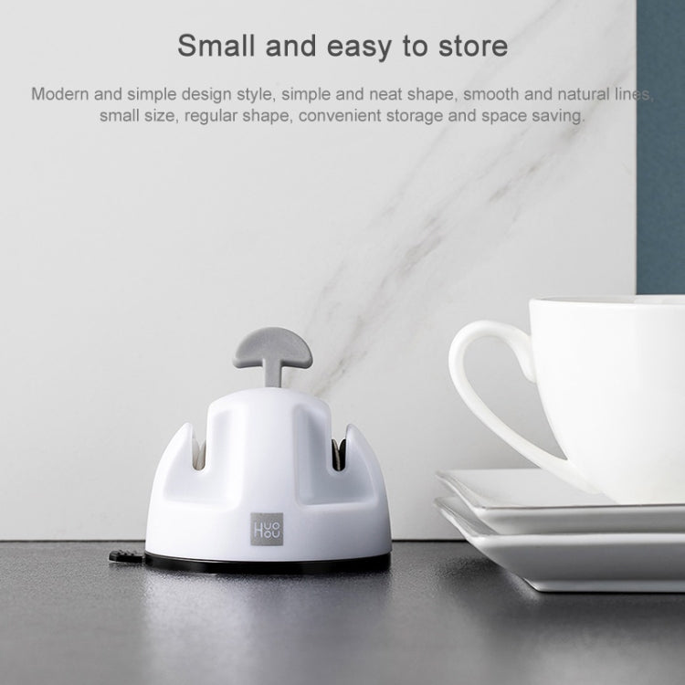 Original Xiaomi Youpin Huohou Kitchen Mini Double Wheel Knife Sharpener (White) - Knife Sharpener by Xiaomi | Online Shopping South Africa | PMC TechLife | Buy Now Pay Later Mobicred