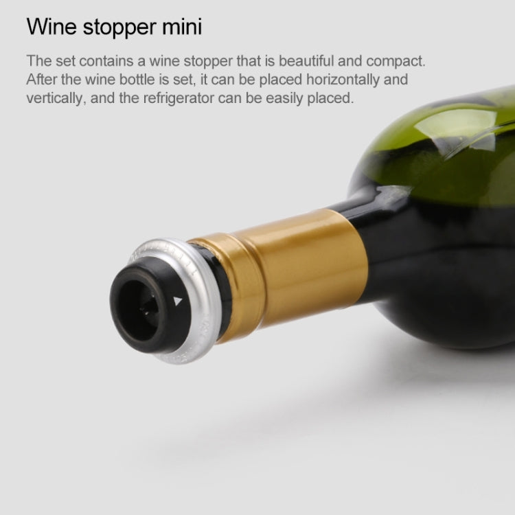 Original Xiaomi Youpin CircleJoy Stainless Steel Red Wine Preservation Stopper Set, Style: 4 Stoppers in One Pump - Bottle Stopper by Xiaomi Youpin | Online Shopping South Africa | PMC TechLife | Buy Now Pay Later Mobicred