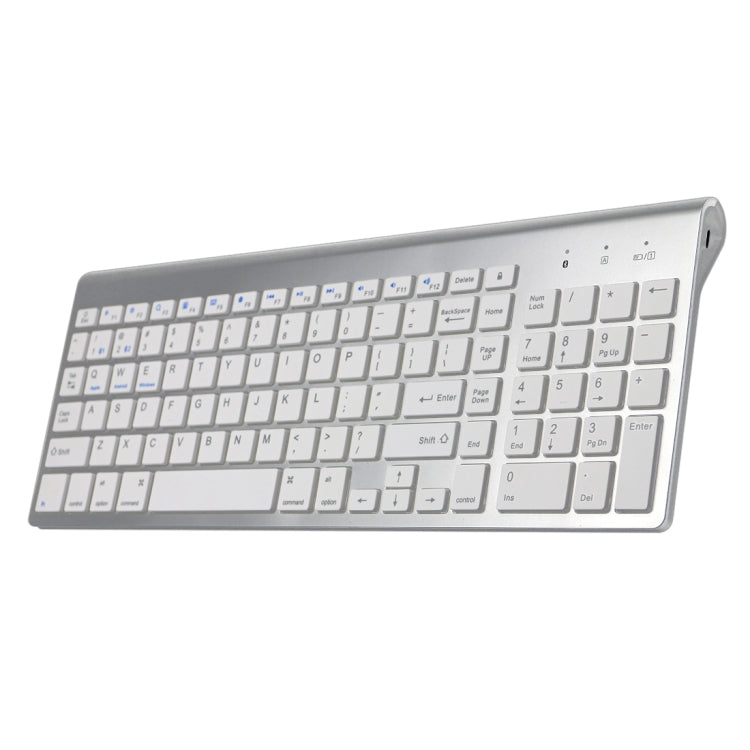 K368 Dual Mode Dual Channel 102 Keys Wireless Bluetooth Keyboard for Laptop, Notebook, Tablet and Smartphones, Support Android / iOS / Windows or An Updated Version(Silver) - Wireless Keyboard by PMC Jewellery | Online Shopping South Africa | PMC Jewellery | Buy Now Pay Later Mobicred