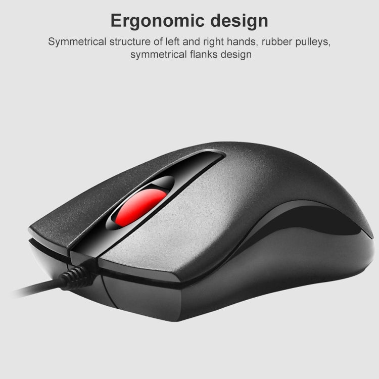 ZGB S500 Square Keycap Wired Keyboard + Mouse Set (Black) - free shipping - PMC Jewellery - Order now!