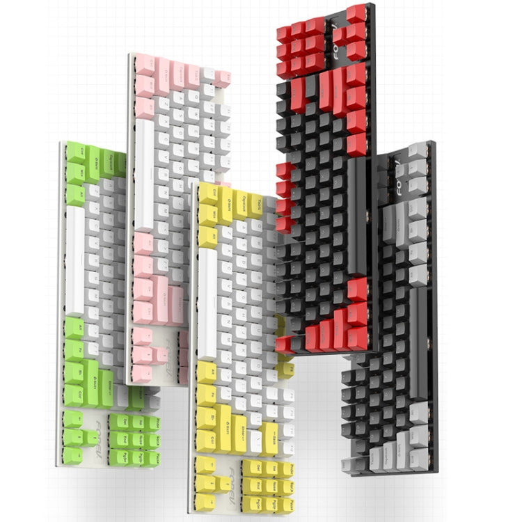 FOREV FV-301 87-keys Blue Axis Mechanical Gaming Keyboard, Cable Length: 1.6m(Pink + White) - free shipping - PMC Jewellery - Order now!