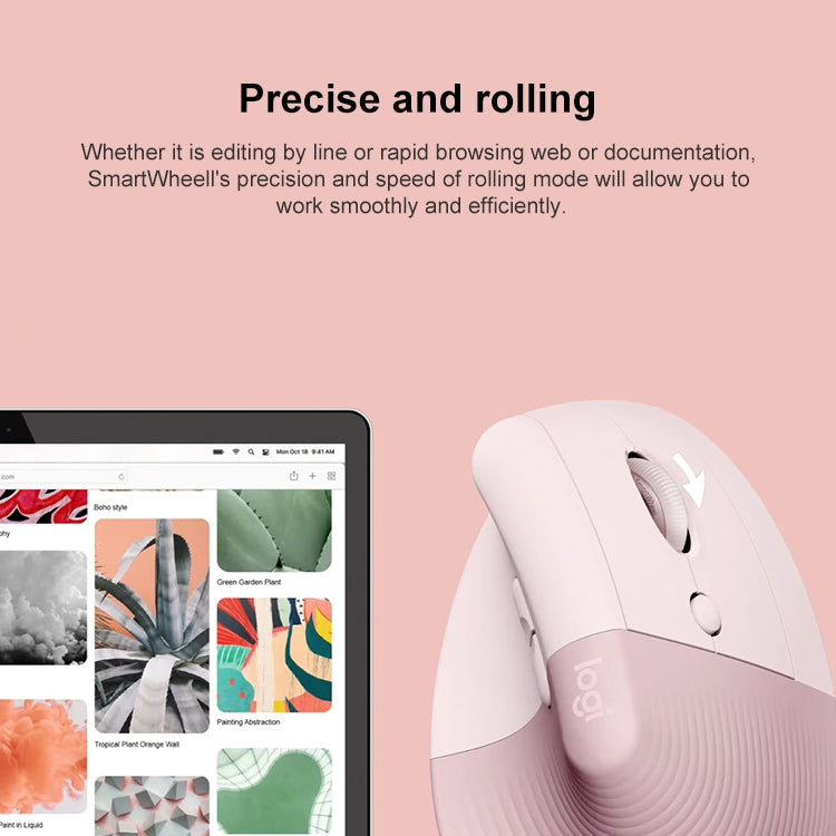 Logitech Lift Vertical 1000DPI 2.4GHz Ergonomic Wireless Bluetooth Dual Mode Mouse (White) - free shipping - PMC Jewellery - Order now!