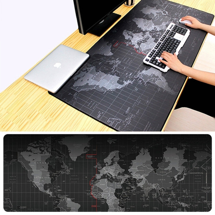 Extended Large Anti-Slip World Map Pattern Soft Rubber Smooth Cloth Surface Game Mouse Pad Keyboard Mat, Size: 60 x 30cm - Mouse Pads by PMC TechLife | Online Shopping South Africa | PMC TechLife