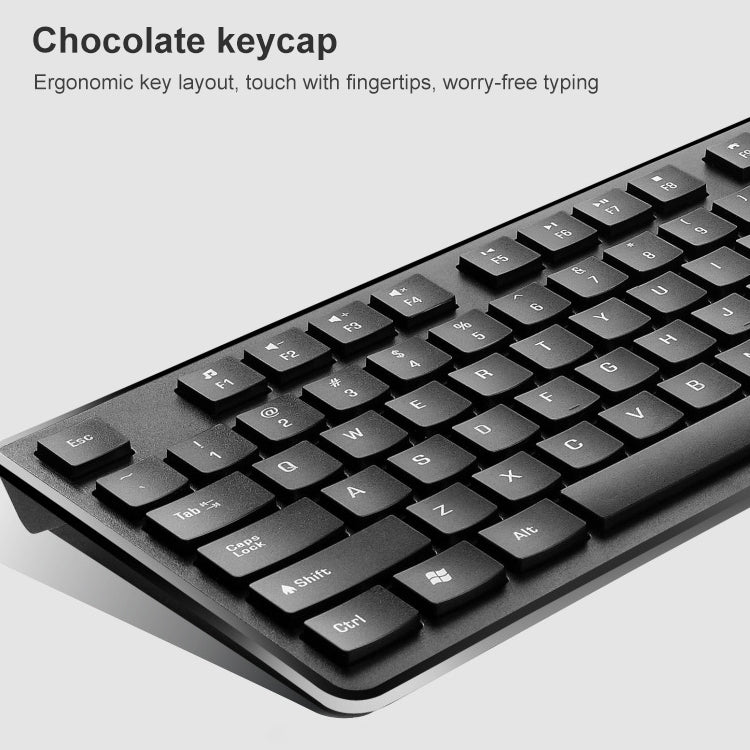 ZGB 8810 Mute Wireless Keyboard + Mouse Set (Black) - free shipping - PMC Jewellery - Order now!
