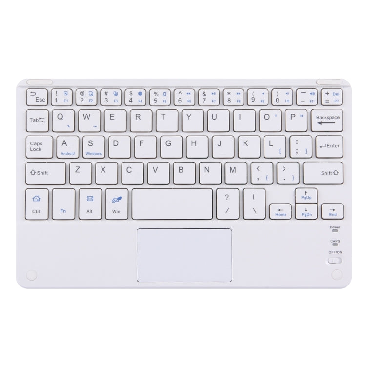 Bluetooth Wireless Keyboard with Touch Panel, Compatible with All Android & Windows 9 inch Tablets with Bluetooth Functions(White) - Universal Keyboard by PMC TechLife | Online Shopping South Africa | PMC TechLife | Buy Now Pay Later Mobicred