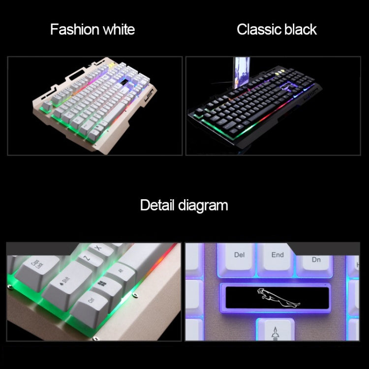 ZGB G700 104 Keys USB Wired Mechanical Feel Glowing Metal Panel Suspension Gaming Keyboard with Phone Holder(Black) - Wired Keyboard by PMC Jewellery | Online Shopping South Africa | PMC Jewellery | Buy Now Pay Later Mobicred