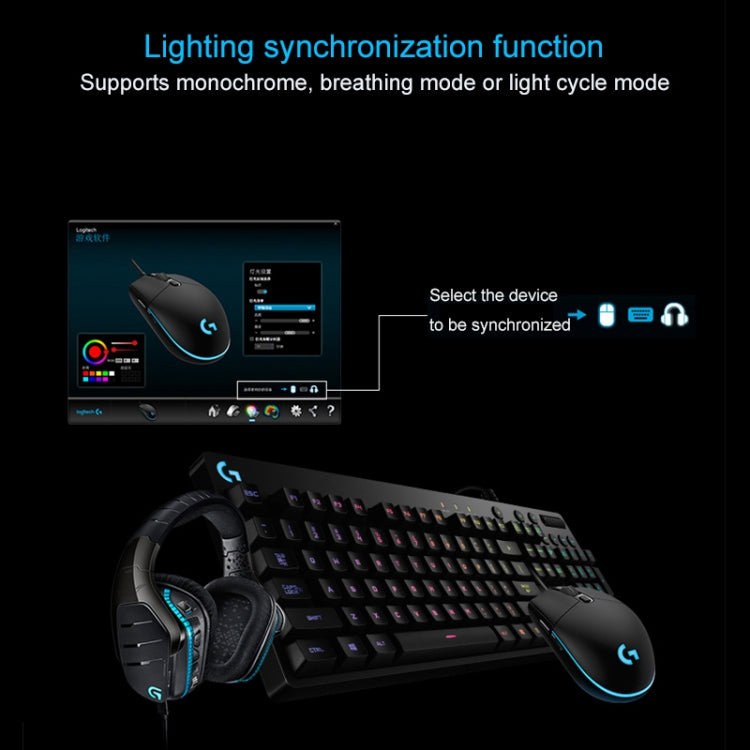 Logitech G102 6-keys RGB Glowing 6000DPI Five-speed Adjustable Wired Optical Gaming Mouse, Length: 2m (Black) - free shipping - PMC TechLife - Order now!