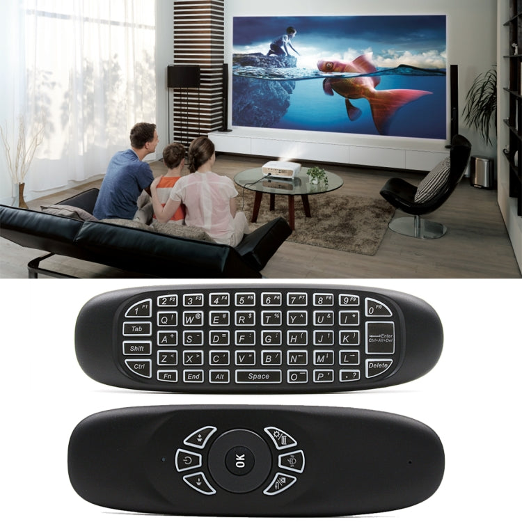 C120 Back-light Air Mouse 2.4GHz Wireless Keyboard 3D Gyroscope Sense Android Remote Controller for PC, Android TV Box / Smart TV, Game Devices - MINI PC Accessories & Gadgets by PMC Jewellery | Online Shopping South Africa | PMC Jewellery | Buy Now Pay Later Mobicred