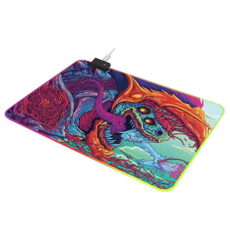 Computer Monster Pattern Illuminated Mouse Pad, Size: 90 x 40 x 0.4cm - Mouse Pads by PMC TechLife | Online Shopping South Africa | PMC TechLife | Buy Now Pay Later Mobicred