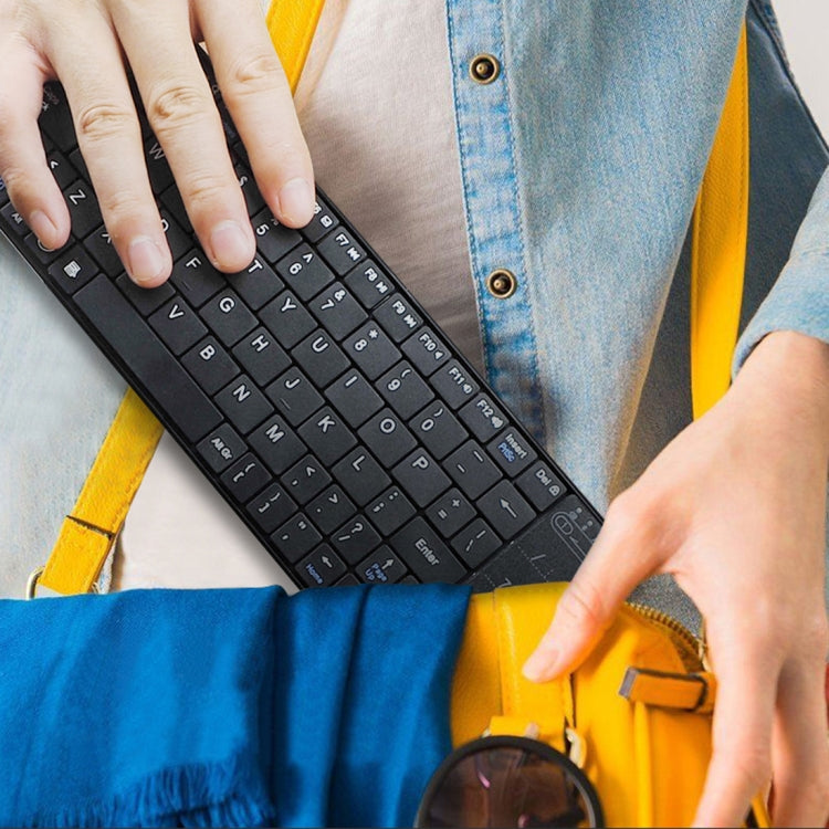 K-07 ABS Wireless Chargeable Bluetooth Touch Keyboard(Black) - free shipping - PMC Jewellery - Order now!