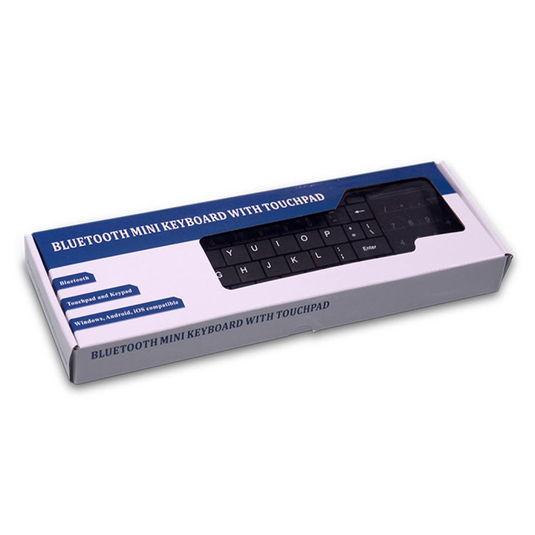 K-07 ABS Wireless Chargeable Bluetooth Touch Keyboard(Black) - free shipping - PMC Jewellery - Order now!