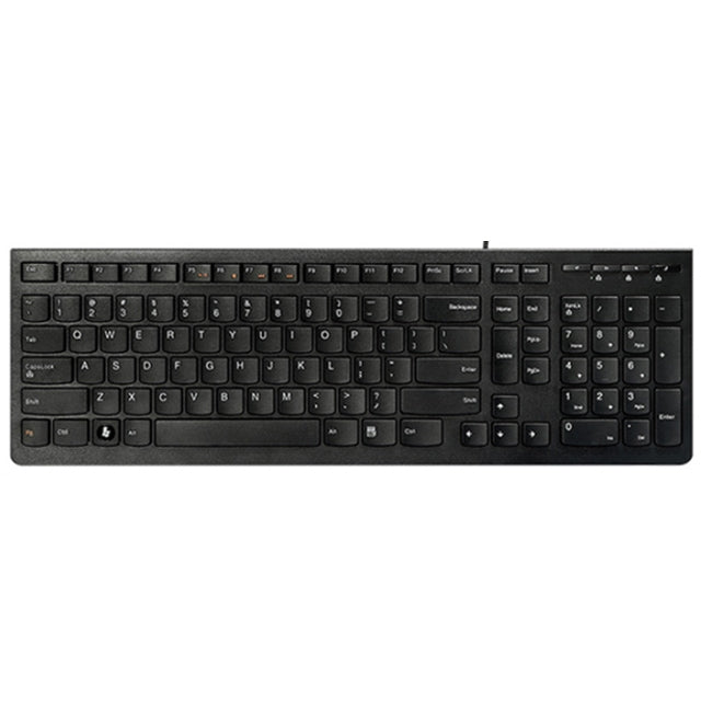 Lenovo K5819 Office Simple Ultra-thin Wired Keyboard (Black) - free shipping - PMC Jewellery - Order now!