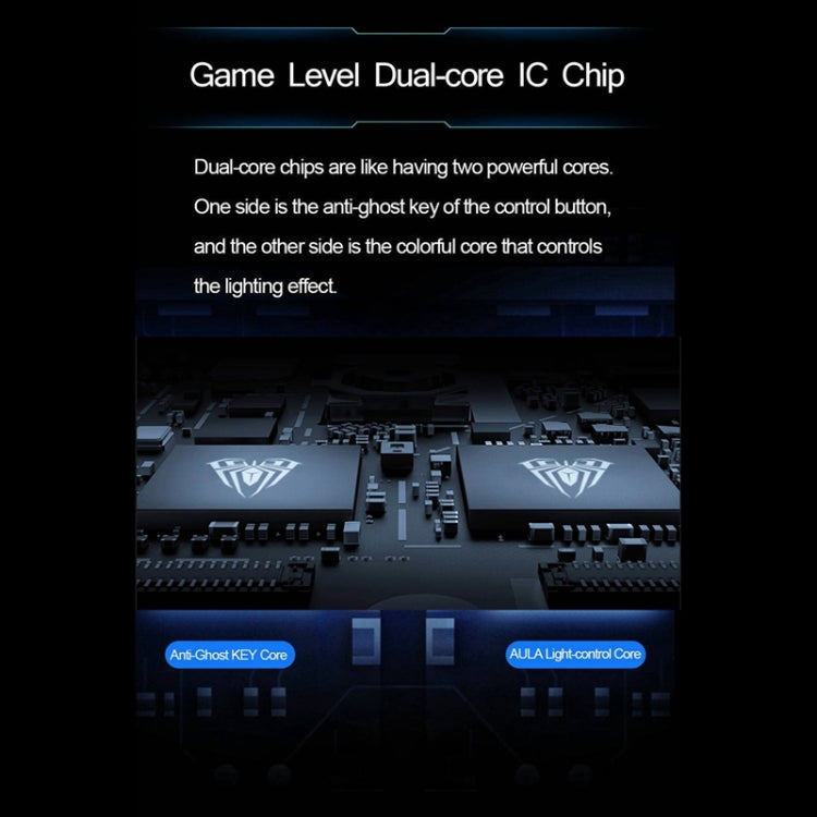 AULA F2088 108 Keys Mixed Light Mechanical Blue Switch Wired USB Gaming Keyboard with Metal Button(Black) - Wired Keyboard by AULA | Online Shopping South Africa | PMC Jewellery | Buy Now Pay Later Mobicred