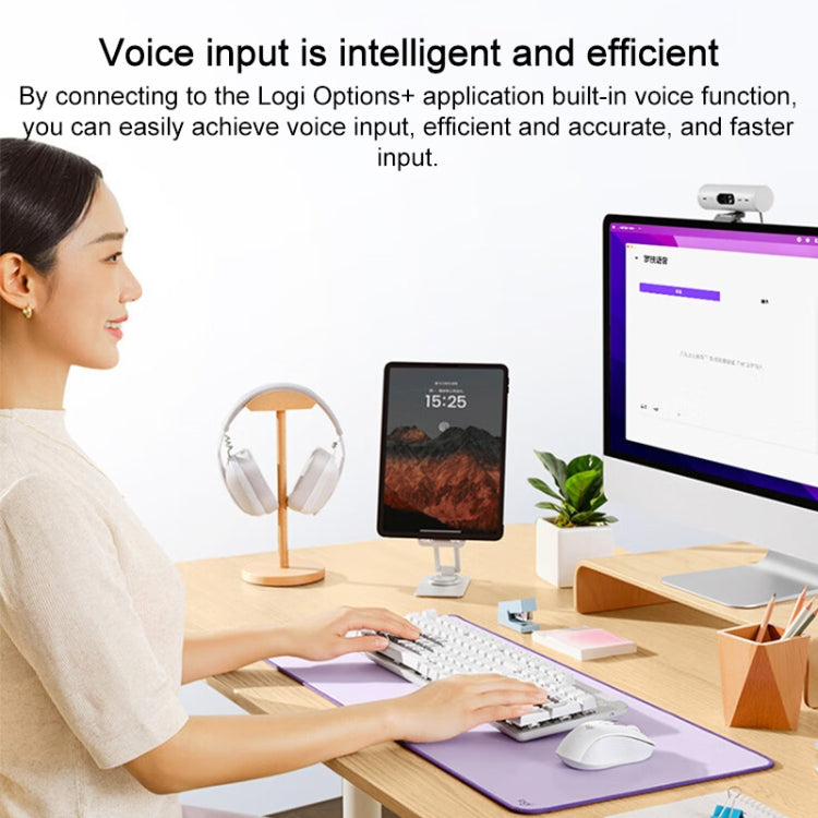 Logitech K865 104 Keys Wireless Bluetooth Mechanical Keyboard, Red Shaft (White) - free shipping - PMC Jewellery - Order now!