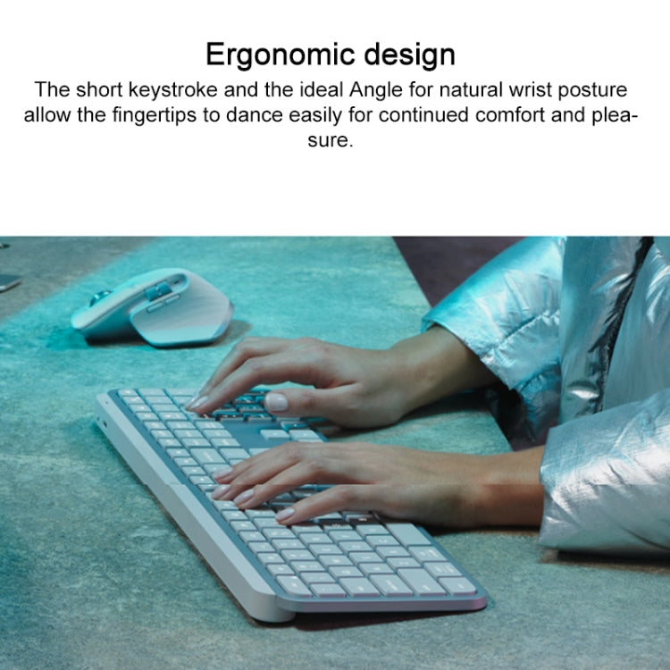 Logitech MX keys S Wireless Bluetooth Smart Backlit Keyboard (White) - free shipping - PMC TechLife - Order now!