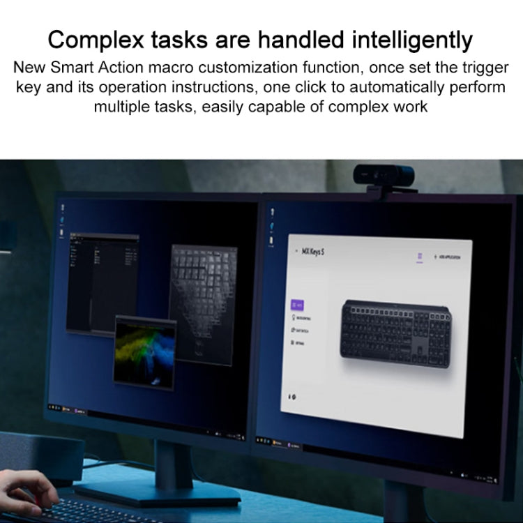 Logitech MX keys S Wireless Bluetooth Smart Backlit Keyboard (Black) - free shipping - PMC TechLife - Order now!