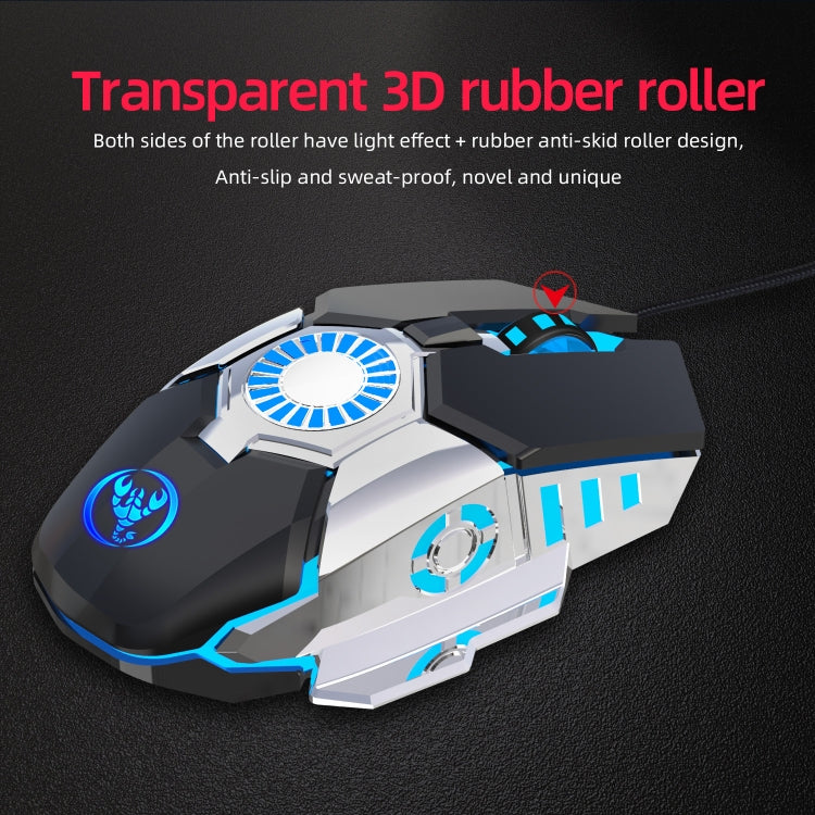 HXSJ J700 Colorful Lighting Programmable E-sports Gaming Wired Mouse - free shipping - PMC TechLife - Order now!