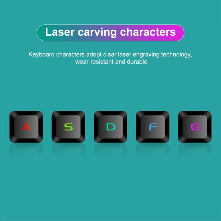 SHIPADOO D620 104-key Wired RGB Color Cracked Backlight Gaming Keyboard Mouse Kit for Laptop, PC - Wired Keyboard by SHIPADOO | Online Shopping South Africa | PMC TechLife | Buy Now Pay Later Mobicred