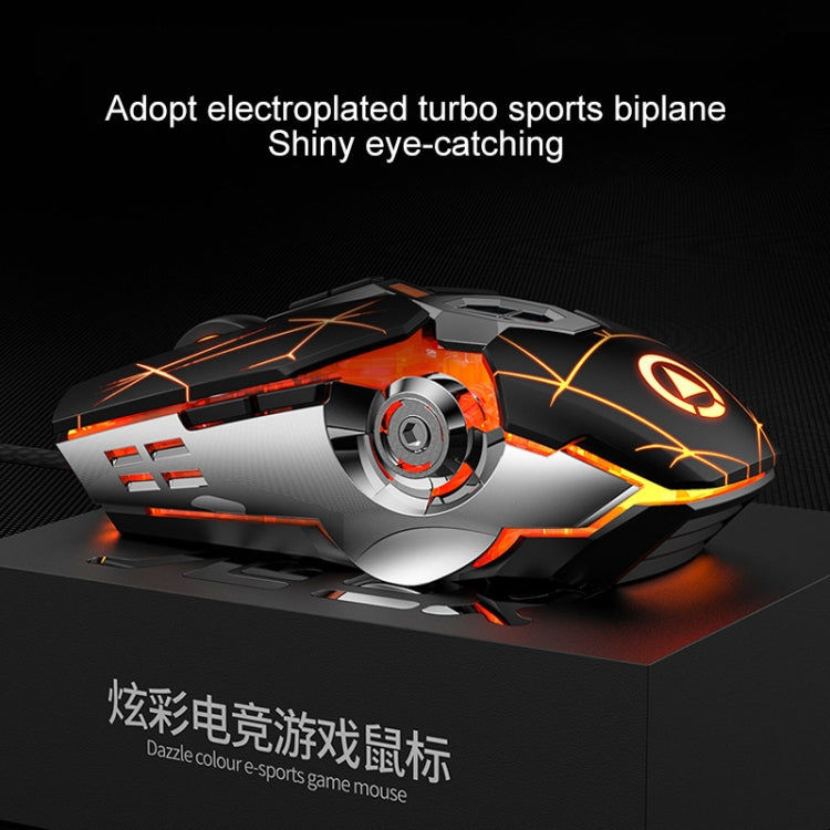 YINDIAO 3200DPI 4-modes Adjustable 7-keys RGB Light Wired Gaming Mechanical Mouse, Style: Silent Version(Black) - free shipping - PMC TechLife - Order now!