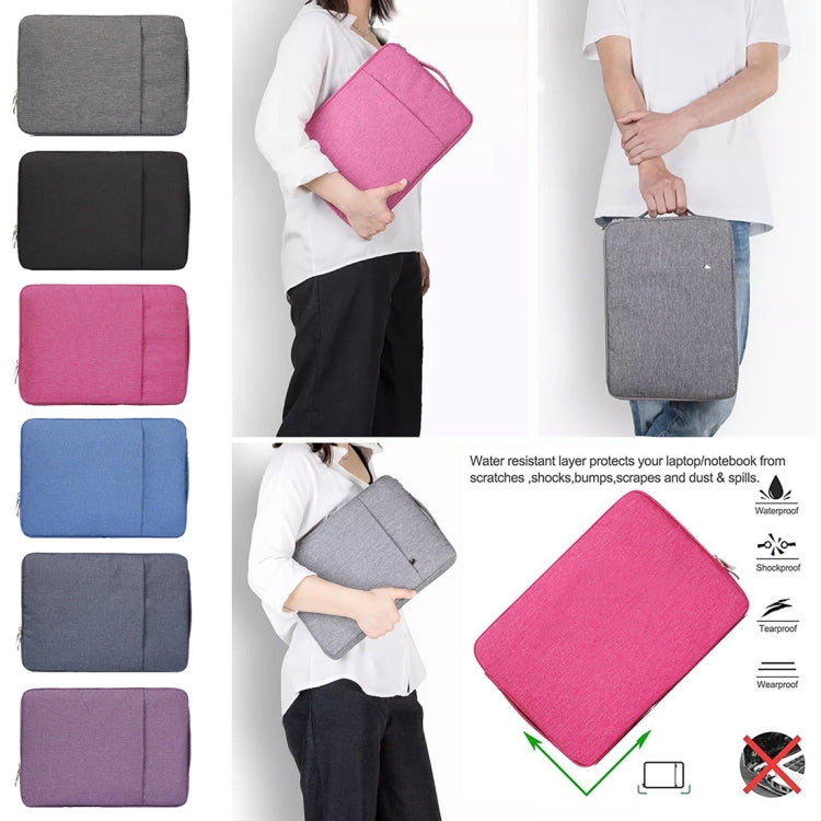 13.3 inch Universal Fashion Soft Laptop Denim Bags Portable Zipper Notebook Laptop Case Pouch for MacBook Air / Pro, Lenovo and other Laptops, Size: 35.5x26.5x2cm (Purple) - 13.3 inch by PMC TechLife | Online Shopping South Africa | PMC TechLife | Buy Now Pay Later Mobicred