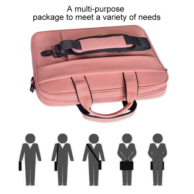 DJ03 Waterproof Anti-scratch Anti-theft One-shoulder Handbag for 15.6 inch Laptops, with Suitcase Belt(Black) - free shipping - PMC Jewellery - Order now!