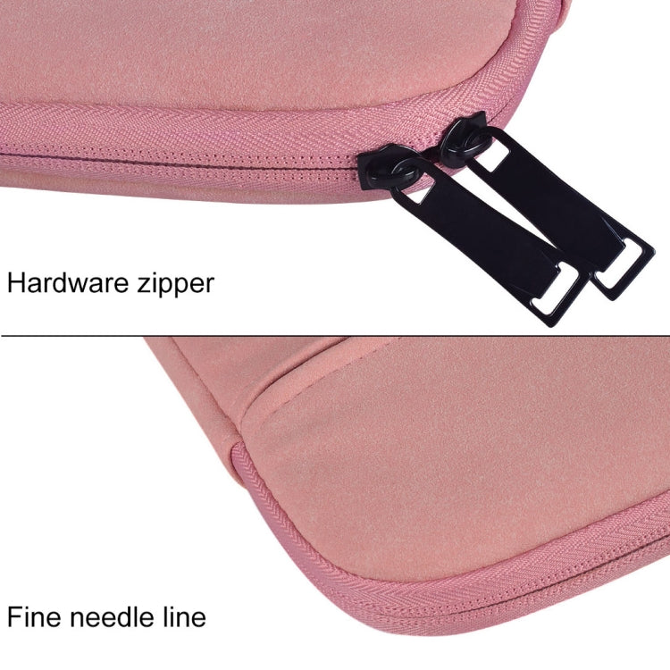 ST06 Waterproof PU Leather Zipper Hidden Portable Strap One-shoulder Handbag for 13.3 inch Laptops, with Suitcase Belt(Pink) - 13.3 inch by PMC TechLife | Online Shopping South Africa | PMC TechLife | Buy Now Pay Later Mobicred