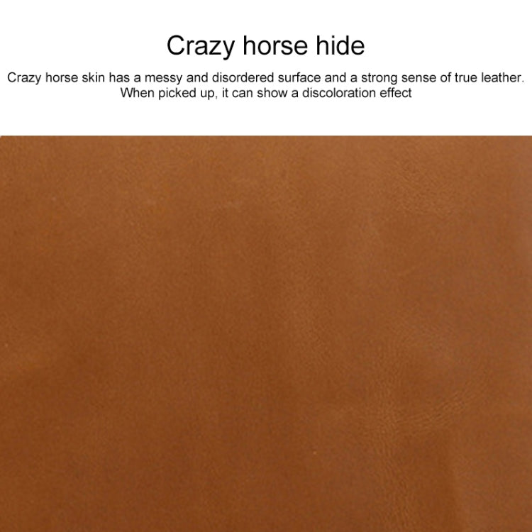 Universal Genuine Leather Business Zipper Laptop Tablet Bag For 12 inch and Below(Coffee) - 12.1 inch by PMC TechLife | Online Shopping South Africa | PMC TechLife | Buy Now Pay Later Mobicred
