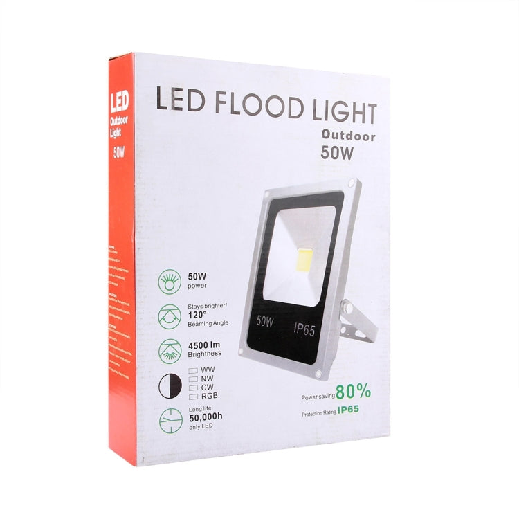 50W IP65 Waterproof White Light LED Floodlight, 4500LM LED Light, AC 85-265V(Warm White) - Floodlights by PMC Jewellery | Online Shopping South Africa | PMC Jewellery | Buy Now Pay Later Mobicred
