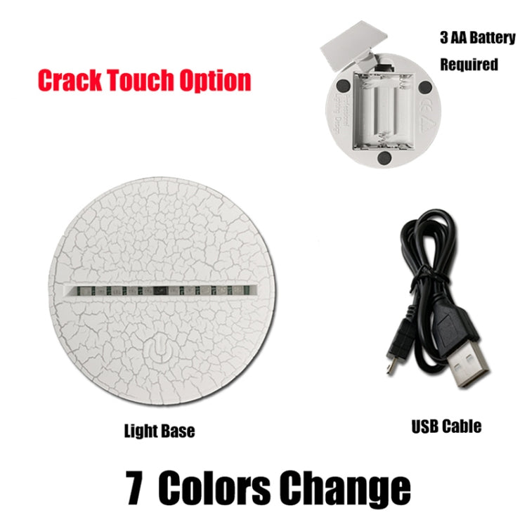 Lighthouse Shape 3D Colorful LED Vision Light Table Lamp, Crack Touch Version - Novelty Lighting by PMC TechLife | Online Shopping South Africa | PMC TechLife | Buy Now Pay Later Mobicred