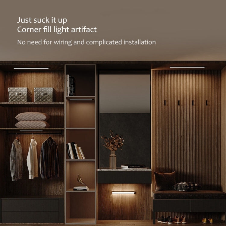 40cm Original Xiaomi Youpin YEELIGHT LED Smart Human Motion Sensor Light Bar Rechargeable Wardrobe Cabinet Corridor Wall Lamps(Black) - free shipping - PMc TechLife - Order now!