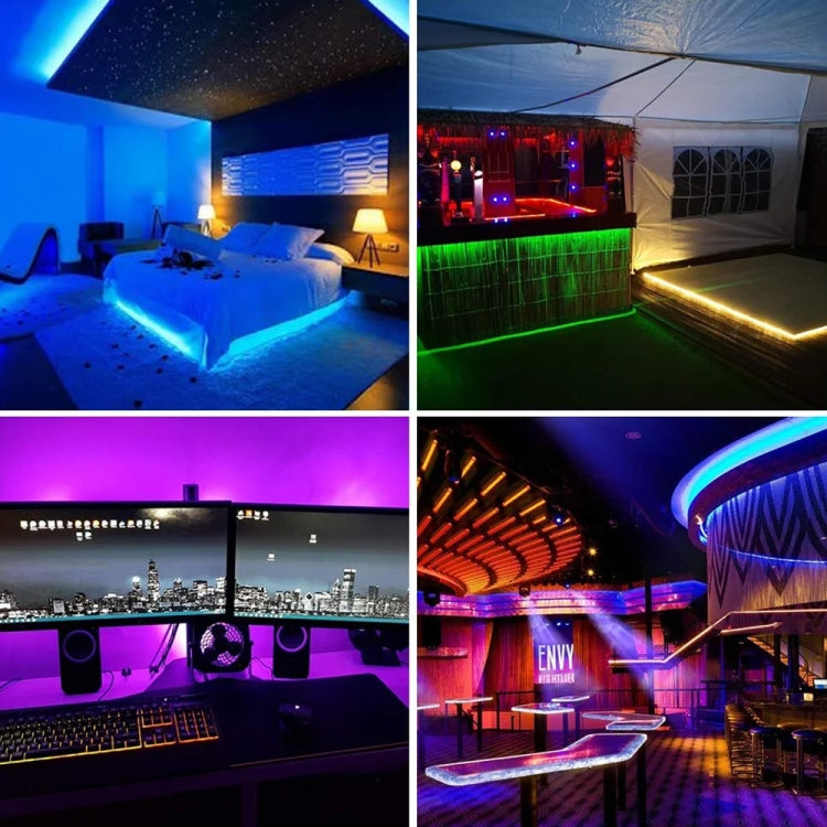 4:1 2m Bare Board 5050 SMD RGB LED Rope Light, 12V 2A 100-240V (AU Plug) - Bare Board Light by PMC TechLife | Online Shopping South Africa | PMC TechLife | Buy Now Pay Later Mobicred