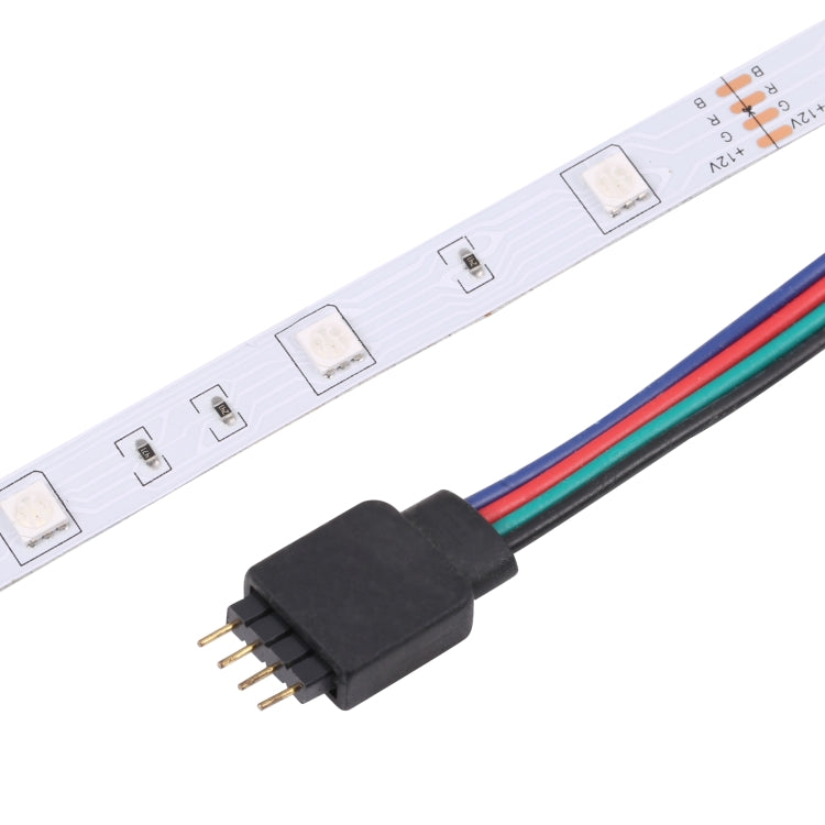 Bare Board 5050 SMD RGB LED Rope Light, 30 LED/m, Length: 2m, 12V 2A 100-240V, with 24-key Remote Control(EU Plug) - free shipping - PMC TechLife - Order now!