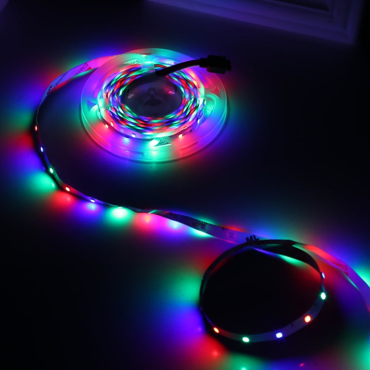 Bare Board 2835 SMD RGB LED Rope Light, 60 LED/m, Length: 5m, 12V 2A 100-240V, with 24-key Remote Control(US Plug) - Bare Board Light by PMC TechLife | Online Shopping South Africa | PMC TechLife | Buy Now Pay Later Mobicred