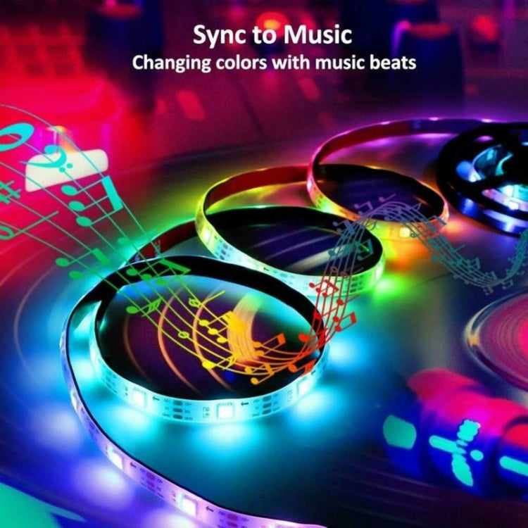 Smart Bluetooth APP Control Bare Board 2835 SMD RGB LED Rope Light, 60 LED/m, Length: 5m, 12V 2A 100-240V(UK Plug) - Bare Board Light by PMC TechLife | Online Shopping South Africa | PMC TechLife | Buy Now Pay Later Mobicred