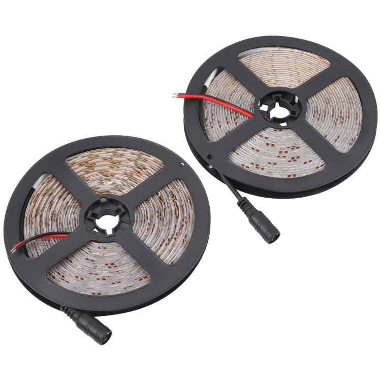 2pcs Bare Board 2835 SMD Dimmable White Light / Warm Light LED Rope Light, 60 LED/m, Length: 5m, 12V 2A 100-240V(UK Plug) - Bare Board Light by PMC TechLife | Online Shopping South Africa | PMC TechLife | Buy Now Pay Later Mobicred