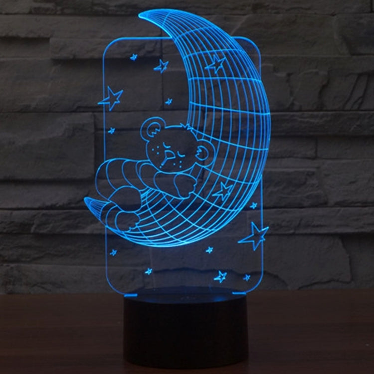 Moon Bears Style 3D Touch Switch Control LED Light , 7 Color Discoloration Creative Visual Stereo Lamp Desk Lamp Night Light - Novelty Lighting by PMC TechLife | Online Shopping South Africa | PMC TechLife | Buy Now Pay Later Mobicred