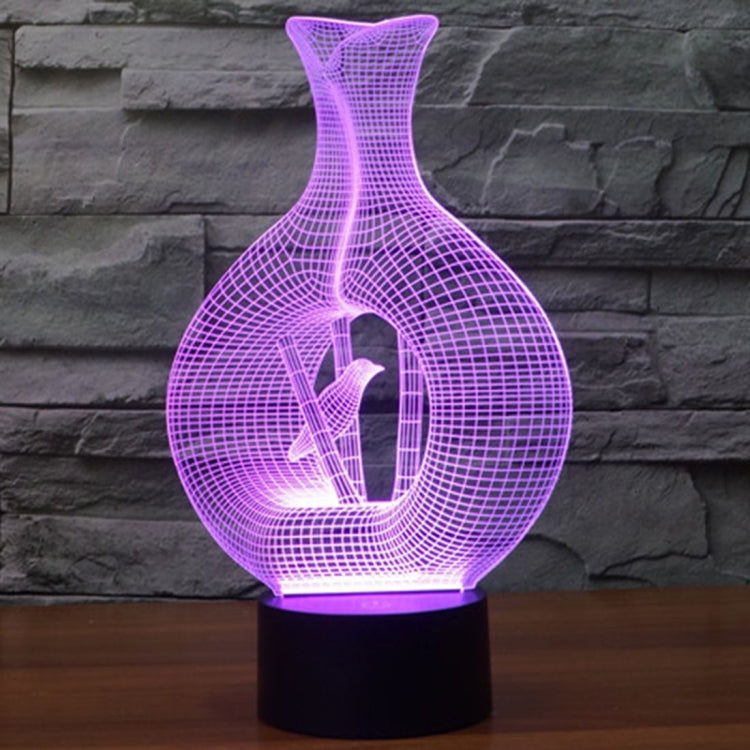 Bird In The Cage Style 3D Touch Switch Control LED Light , 7 Color Discoloration Creative Visual Stereo Lamp Desk Lamp Night Light - Novelty Lighting by PMC TechLife | Online Shopping South Africa | PMC TechLife | Buy Now Pay Later Mobicred