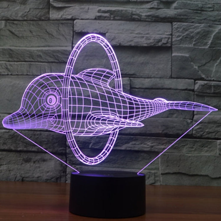 Dolphin Jump Style 3D Touch Switch Control LED Light , 7 Color Discoloration Creative Visual Stereo Lamp Desk Lamp Night Light - free shipping - PMC TechLife - Order now!
