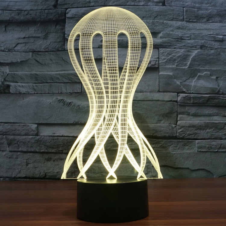 Acaleph Style 3D Touch Switch Control LED Light , 7 Color Discoloration Creative Visual Stereo Lamp Desk Lamp Night Light - Novelty Lighting by PMC TechLife | Online Shopping South Africa | PMC TechLife | Buy Now Pay Later Mobicred