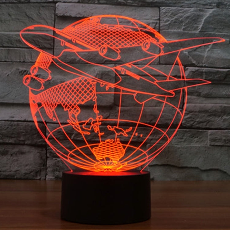 Fly out of Asia Style 3D Touch Switch Control LED Light , 7 Colour Discoloration Creative Visual Stereo Lamp Desk Lamp Night Light - Novelty Lighting by PMC TechLife | Online Shopping South Africa | PMC TechLife | Buy Now Pay Later Mobicred