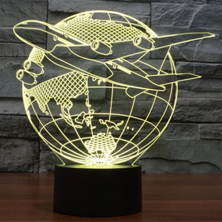 Fly out of Asia Style 3D Touch Switch Control LED Light , 7 Colour Discoloration Creative Visual Stereo Lamp Desk Lamp Night Light - Novelty Lighting by PMC TechLife | Online Shopping South Africa | PMC TechLife | Buy Now Pay Later Mobicred