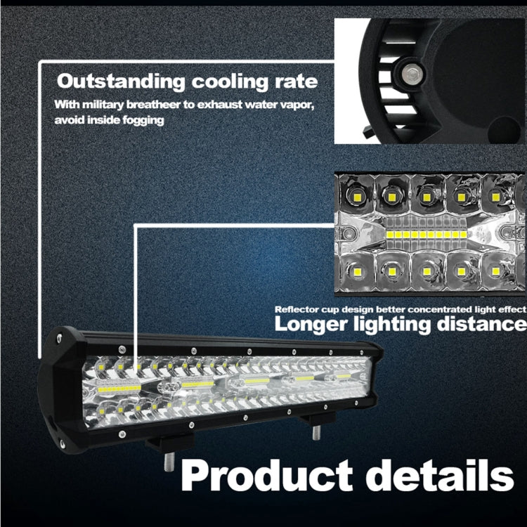 15 inch 75W 7500LM 6000K LED Strip Working Refit Off-road Vehicle Lamp Roof Strip Light - Work Lights by PMC TechLife | Online Shopping South Africa | PMC TechLife | Buy Now Pay Later Mobicred