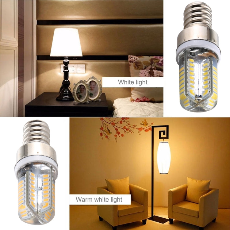 E12 SMD 3014 64 LEDs Dimmable LED Corn Light, AC 220V (White Light) - LED Blubs & Tubes by PMC TechLife | Online Shopping South Africa | PMC TechLife