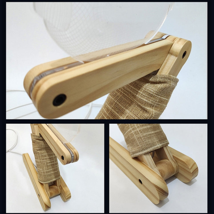 0.5W Children Bedroom Owl Folding Wood Lamp 3D Night Light (Warm Light) - Night Lights by PMc TechLife | Online Shopping South Africa | PMc TechLife | Buy Now Pay Later Mobicred