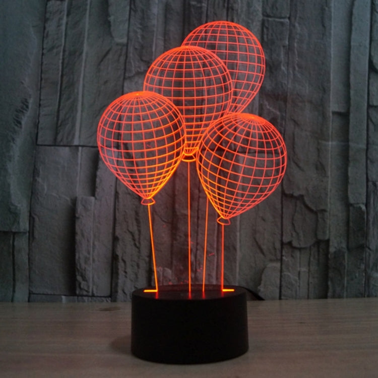Balloon Style 3D Touch Switch Control LED Light , 7 Color Discoloration Creative Visual Stereo Lamp Desk Lamp Night Light - Novelty Lighting by PMC TechLife | Online Shopping South Africa | PMC TechLife | Buy Now Pay Later Mobicred