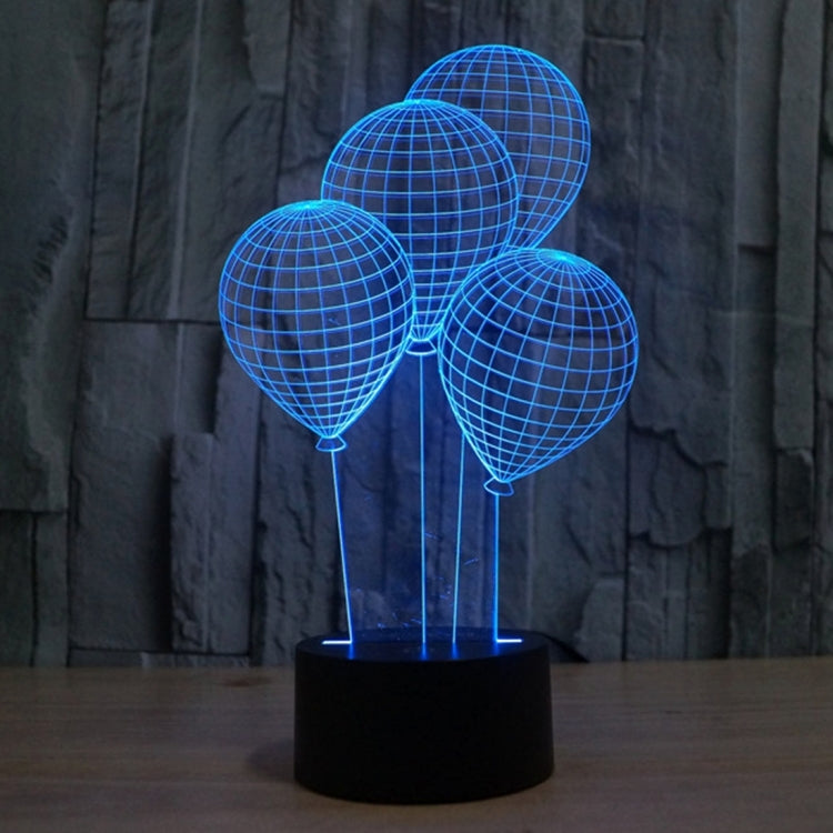 Balloon Style 3D Touch Switch Control LED Light , 7 Color Discoloration Creative Visual Stereo Lamp Desk Lamp Night Light - Novelty Lighting by PMC TechLife | Online Shopping South Africa | PMC TechLife | Buy Now Pay Later Mobicred