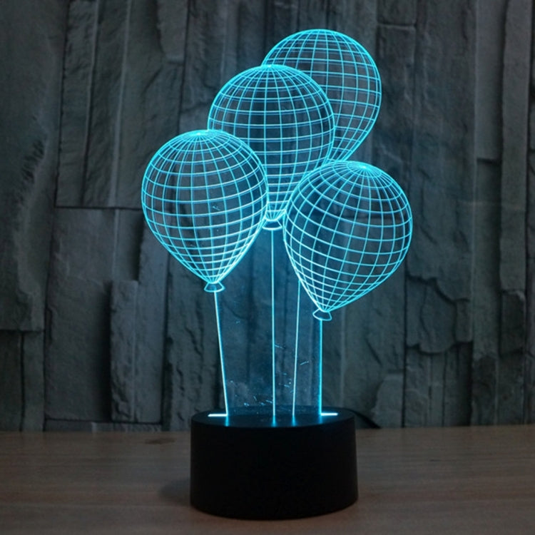 Balloon Style 3D Touch Switch Control LED Light , 7 Color Discoloration Creative Visual Stereo Lamp Desk Lamp Night Light - Novelty Lighting by PMC TechLife | Online Shopping South Africa | PMC TechLife | Buy Now Pay Later Mobicred